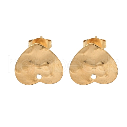 304 Stainless Steel Stud Earring Finding STAS-V015-31A-G-1