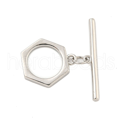 Brass Toggle Clasps KK-A223-06P-1