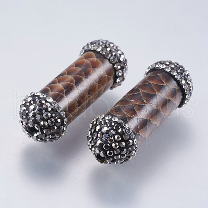 Snakeskin Leather Beads RB-I076-09-1
