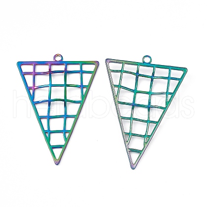 Ion Plating(IP) 304 Stainless Steel Big Pendants STAS-B031-01R-1