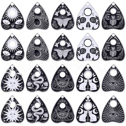 SUNNYCLUE 20Pcs 10 Styles Alloy Enamel Pendants ENAM-SC0005-12-1