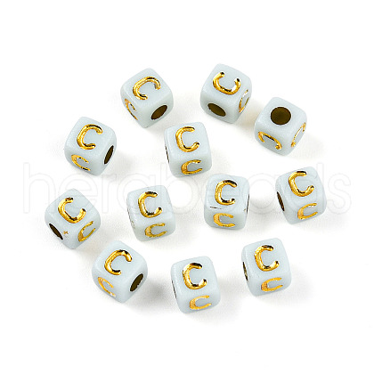 Plating Acrylic Beads OACR-N140-01C-C-1