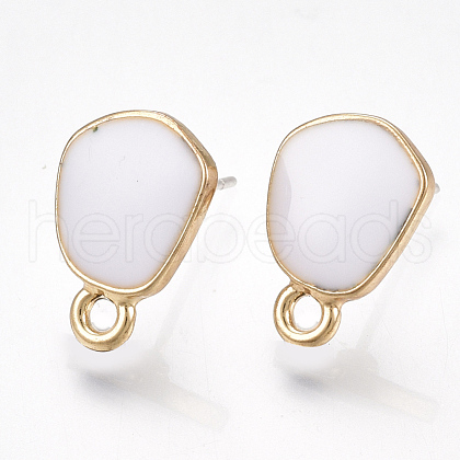 Alloy Stud Earring Findings PALLOY-S177-39F-1