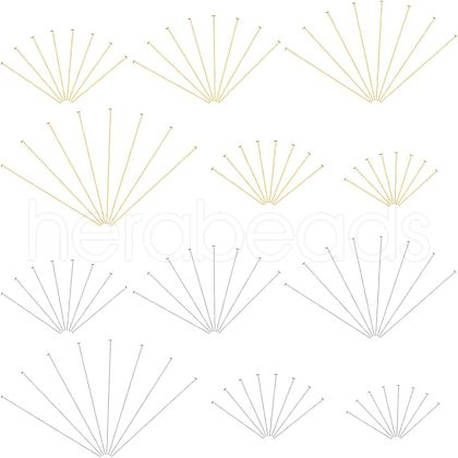 Unicraftale 304 Stainless Steel Flat Head Mix Size Pins STAS-UN0016-81-1
