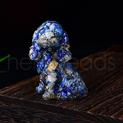 Resin Cocker Spaniel Sculpture Display Decorations PW-WGDC46E-11-1