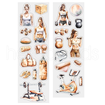 Independent Living Themes Label Paster Picture Stickers DIY-Q038-04D-1