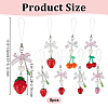 Resin & Acrylic Mobile Straps HJEW-BC00031-2