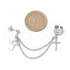 Alloy Cross Stud Earrings EJEW-JE06242-01-3