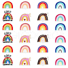 GOMAKERER 24Pcs 8 Style Silicone Focal Beads SIL-GO0001-30-1