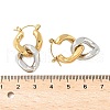 304 Stainless Steel Hoop Earrings EJEW-H159-01GP-5