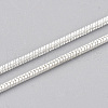 Brass Round Snake Chain Necklace Making MAK-T006-11B-S-3