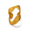 Wave Shape 304 Stainless Steel Cuff Rings for Women FS-WG77DEA-01-3