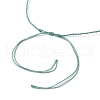 Adjustable Natural Green Aventurine & Dyed Banded Agate Round Braided Beaded Necklaces NJEW-JN05318-5