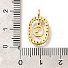 Brass Micro Pave Cubic Zirconia Pendants ZIRC-P123-01G-G02-3