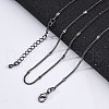 Brass Curb Chains Necklaces for Women NJEW-D302-06B-1