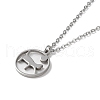 Non-Tarnish 304 Stainless Steel Pendaant Necklaces NJEW-D047-01P-2