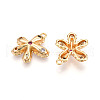 Brass Micro Pave Cubic Zirconia Pendants KK-N262-113A-G-2