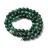 Natural Fuchsite Beads Strands G-K393-A02-6mm-3