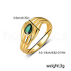 Brass Pave Cubic Zirconia Finger Rings for Women GZ1170-3-3