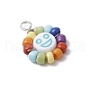 Acrylic & Glass & Copper Pendants PALLOY-JF03892-04-4