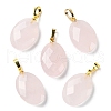 Natural Rose Quartz Pendants G-E603-03G-04-1