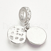 Alloy Enamel European Dangle Charms MPDL-Q208-088B-P-2