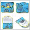 Rectangle Floral Embroidery Cloth Zipper Pouches ABAG-YW0001-03A-2