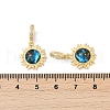 Starry Sky Style Brass Micro Pave Clear Cubic Zirconia Pendants X-KK-R213-08G-02-3