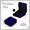 Velvet Badge Packaging Box CON-WH0106-22-2