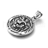 304 Stainless Steel Pendants STAS-P387-01AS-2