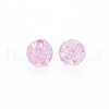 Transparent Crackle Acrylic Beads MACR-S373-66-N04-2