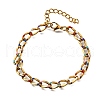 Brass Enamel Chain Bracelets BJEW-S170-01G-4