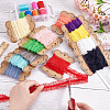 FINGERINSPIRE 30 Yards 12 Colors Chinlon Elastic Lace Trim EW-FG0001-01-3