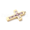 304 Stainless Steel Rhinestone Pendants STAS-L022-085G-07-2