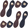 Gorgecraft 4 Sets 2 Colors PU Imitation Leather Sew on Bag Snap Buckle FIND-GF0005-45-1