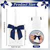 30Pcs Polyester Bowknot & Paper Card Pendant Decoration HJEW-OC00028-03-2