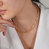Adjustable 925 Sterling Silver Round Column Magnetic Beaded Necklaces for Women NJEW-A048-03G-4