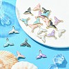 20Pcs 5 Colors Alloy Enamel Pendants ENAM-YW0003-05-5