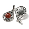 Natural Red Jasper Pendants G-Q158-05P-16-2