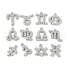 12Pcs 12 Constellations ABS Plastic Imitation Pearl Charms KK-M322-54P-1
