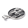 304 Stainless Steel Pendants STAS-C065-12AS-3