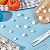   300Pcs 5 Style 1-Hole Resin Shank Buttons BUTT-PH0001-17-8