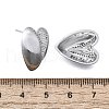 Brass Micro Pave Clear Cubic Zirconia Stud Earrings for Women EJEW-F363-06P-3