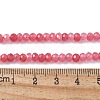 Dyed Natural Malaysia Jade Rondelle Beads Strands G-E316-2x4mm-62-2