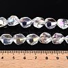 Electroplate Glass Beads Strands EGLA-T021-10B-4