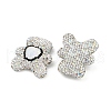 Handmade Polymer Clay Rhinestone Beads CLAY-NH0001-12C-2