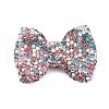 Bowknot Shape Polymer Clay Rhinestone Beads CLAY-NH0001-05E-1