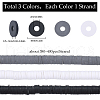 SUNNYCLUE 3 Strands 3 Colors Flat Round Handmade Polymer Clay Beads CLAY-SC0001-68A-2
