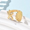 304 Stainless Steel Cuff Rings RJEW-P150-03A-G-2