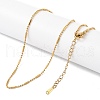 Ion Plating(IP) 201 Stainless Steel Chain Necklaces NJEW-P309-27G-2